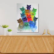 Tela Decorativa Multicolor 50x70 cm KNV4400_5070 – Impressão Digital em 100% Tela com Moldura em Madeira