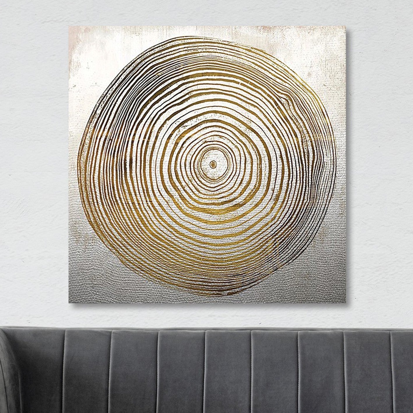 Quadro em Tela Decorativo Multicolor 70x70 cm, Impressão Digital, Moldura de Madeira