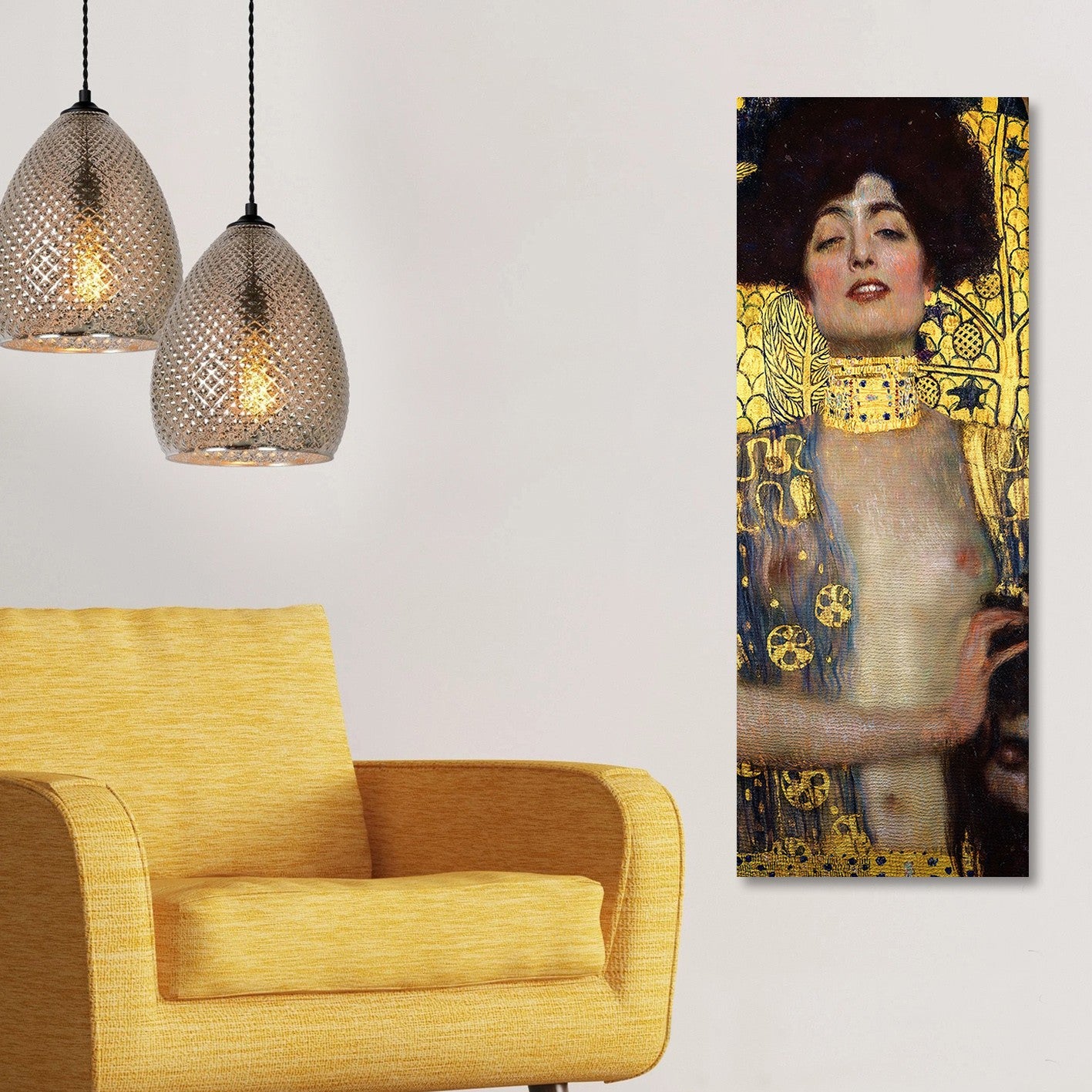 Tela Decorativa 100% Canvas 30x80 cm Multicolor – Impressão Digital, Moldura de Madeira