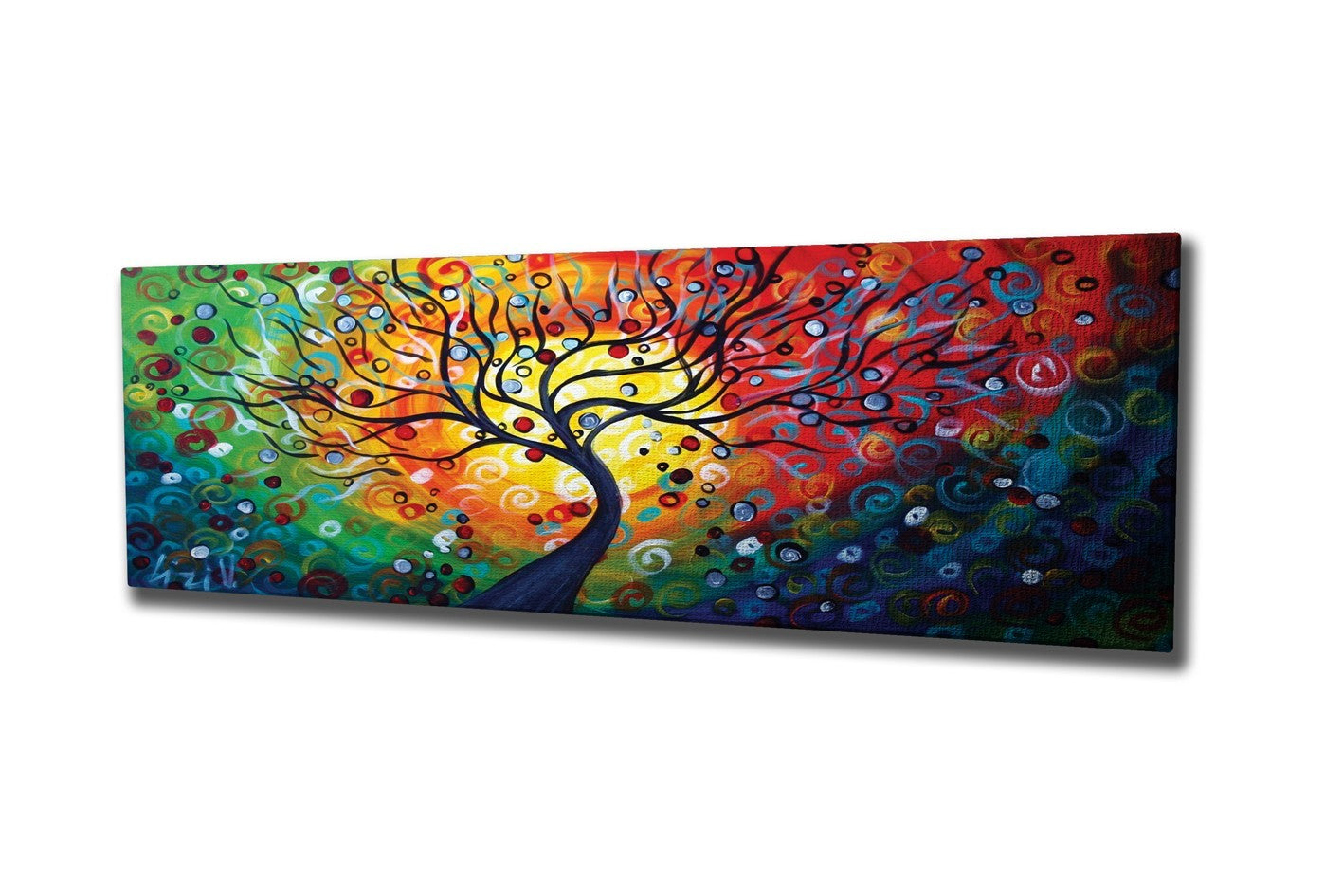 Tela Decorativa Multicolor 30x80 cm com Moldura de Madeira – Impressão Digital em 100% Canvas | KNV4421_3080