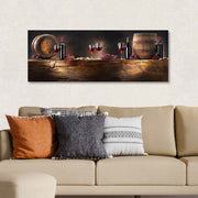 Quadro em Tela Multicolor 30x80 cm – Impressão Digital, 100% Canvas, Moldura de Madeira