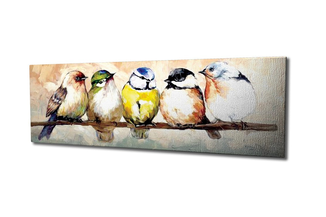Tela Decorativa Multicolor 30 x 80 cm em 100% Canvas com Moldura de Madeira – Impressão Digital (KNV4429_3080)