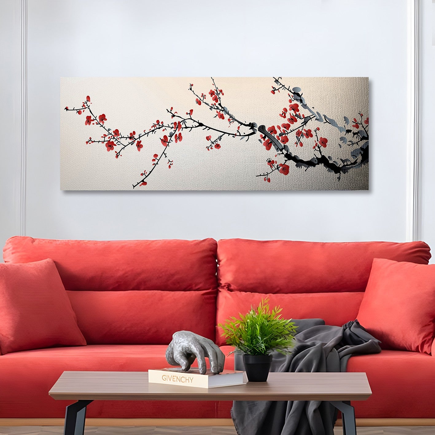 Tela Decorativa Multicolor 30x80 cm em 100% Canvas com Moldura de Madeira – Impressão Digital