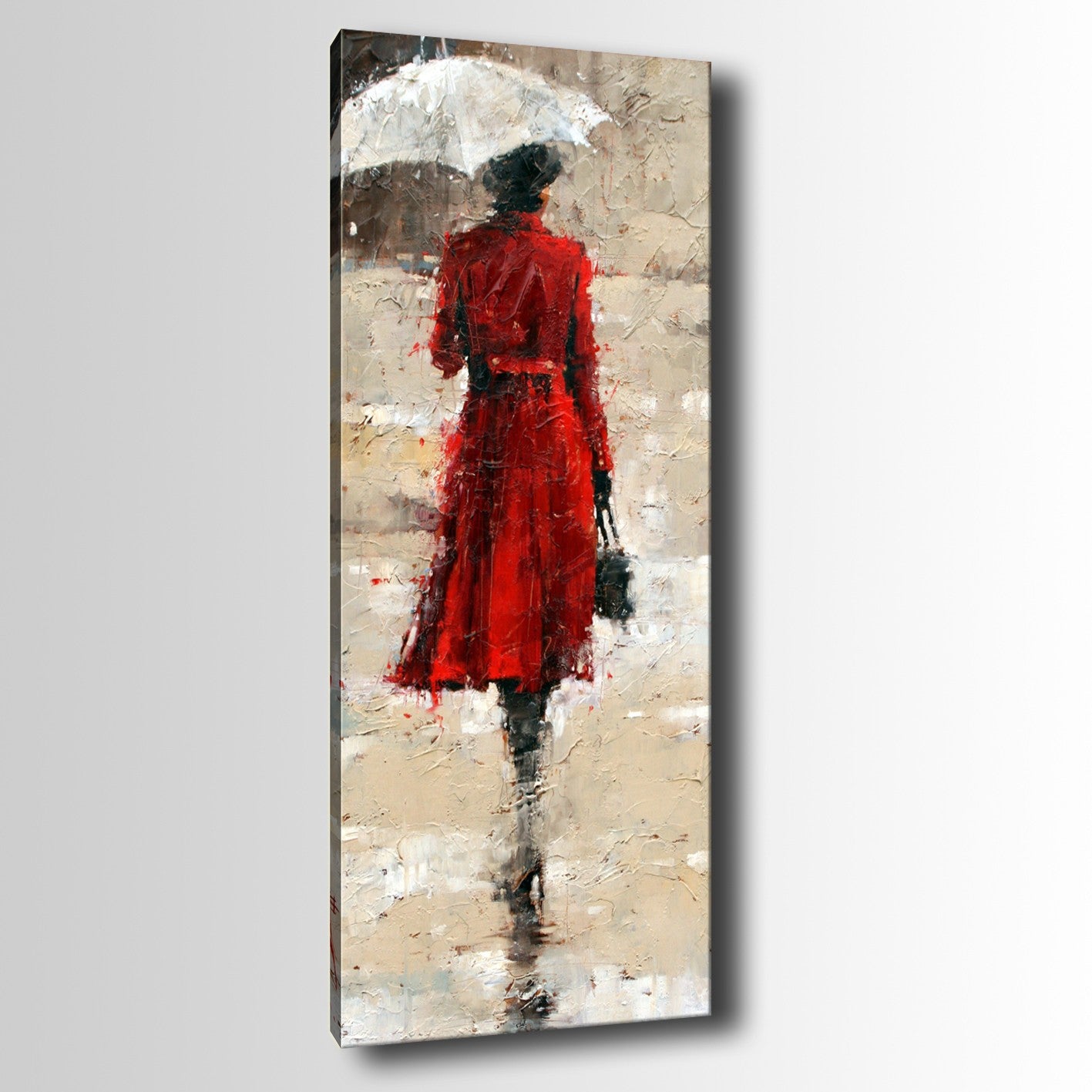 Tela Decorativa Multicolor 30x80 cm | 100% Canvas, Moldura de Madeira – KNV4436_3080