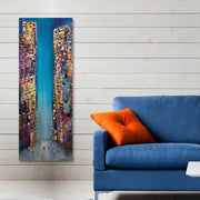 Tela Decorativa Multicolorida 30 x 80 cm – Impressão Digital em 100% Canvas com Moldura de Madeira