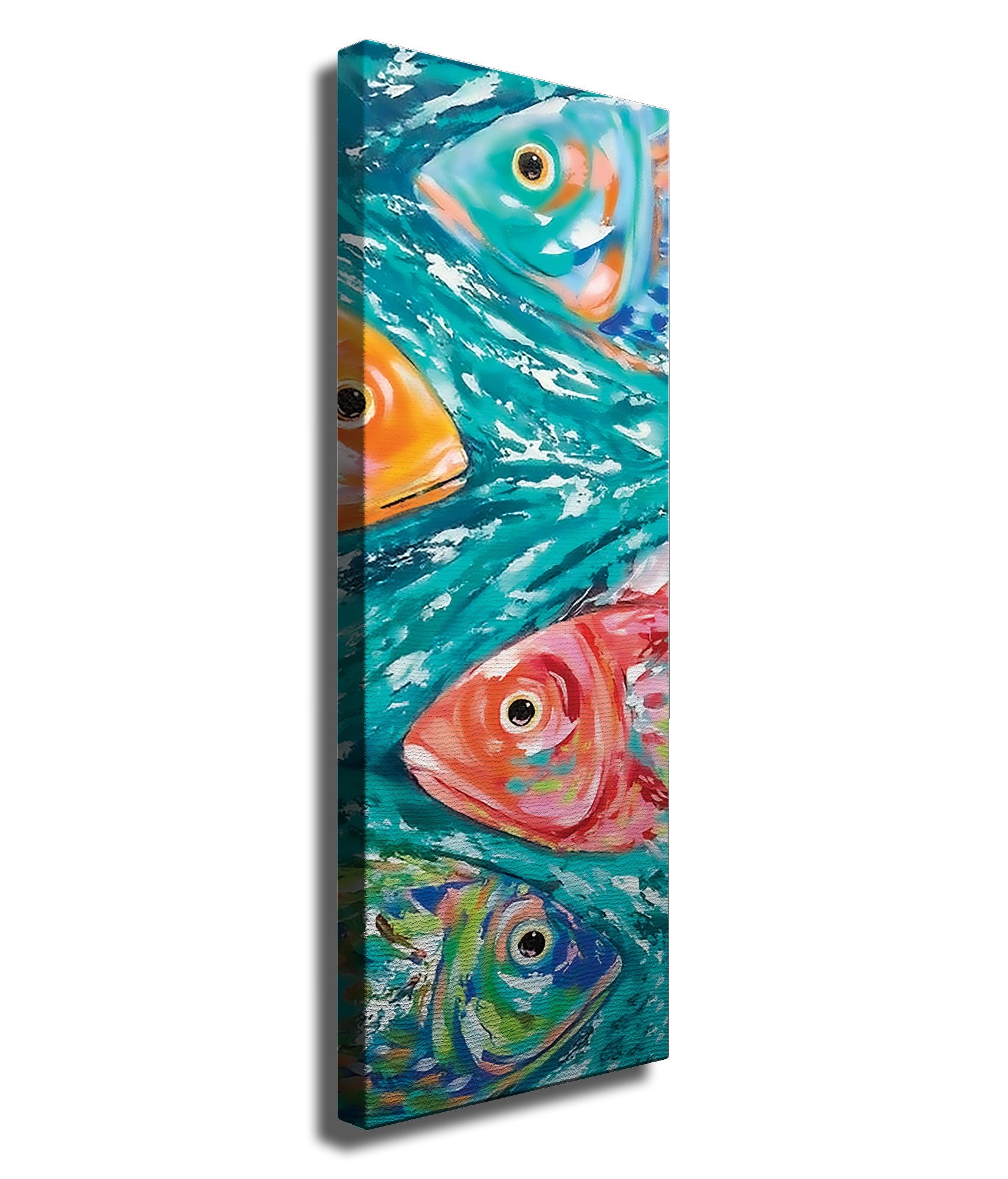 Tela Decorativa Multicolor 30x80 cm KNV4441_3080 – Impressão Digital em 100% Tela com Moldura de Madeira