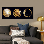 Pintura decorativa em tela – 30 x 80 cm – moldura de madeira – 100% tecido de lona