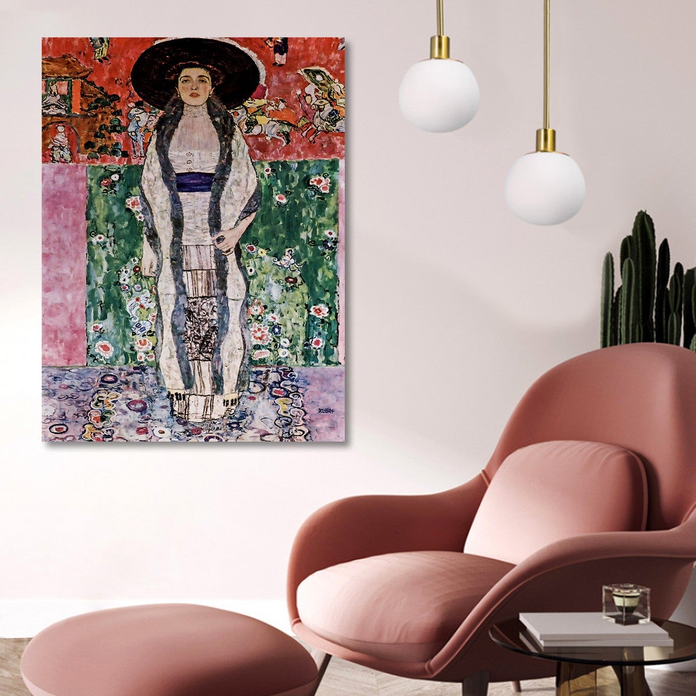 Quadro Decorativo em Tela 50x70 cm Multicolor – Impressão Digital em 100% Tela com Moldura de Madeira