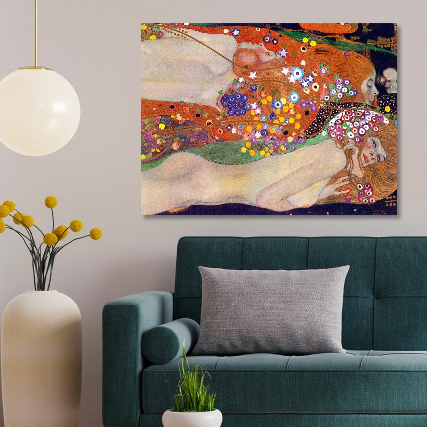 Quadro Decorativo em Tela Multicolor 50x70 cm com Moldura de Madeira – Impressão Digital 100% Canvas