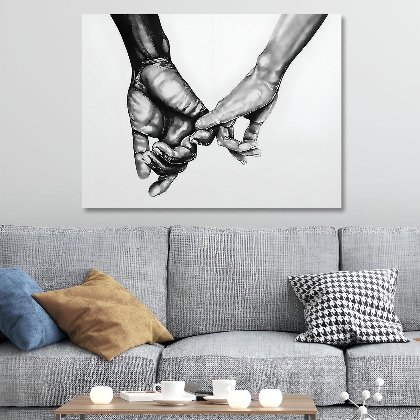 Tela Decorativa em Canvas 50x70 cm Multicolor KNV4448_5070 – Impressão Digital, 100% Canvas, Moldura de Madeira