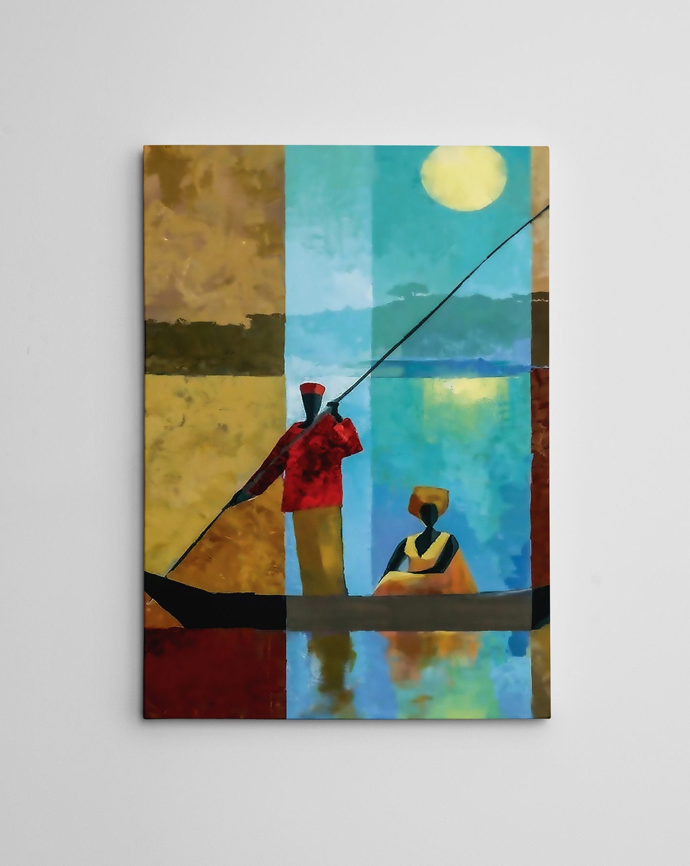 Quadro em Tela 50x70 cm Multicolor – Impressão Digital 100% Canvas com Moldura de Madeira