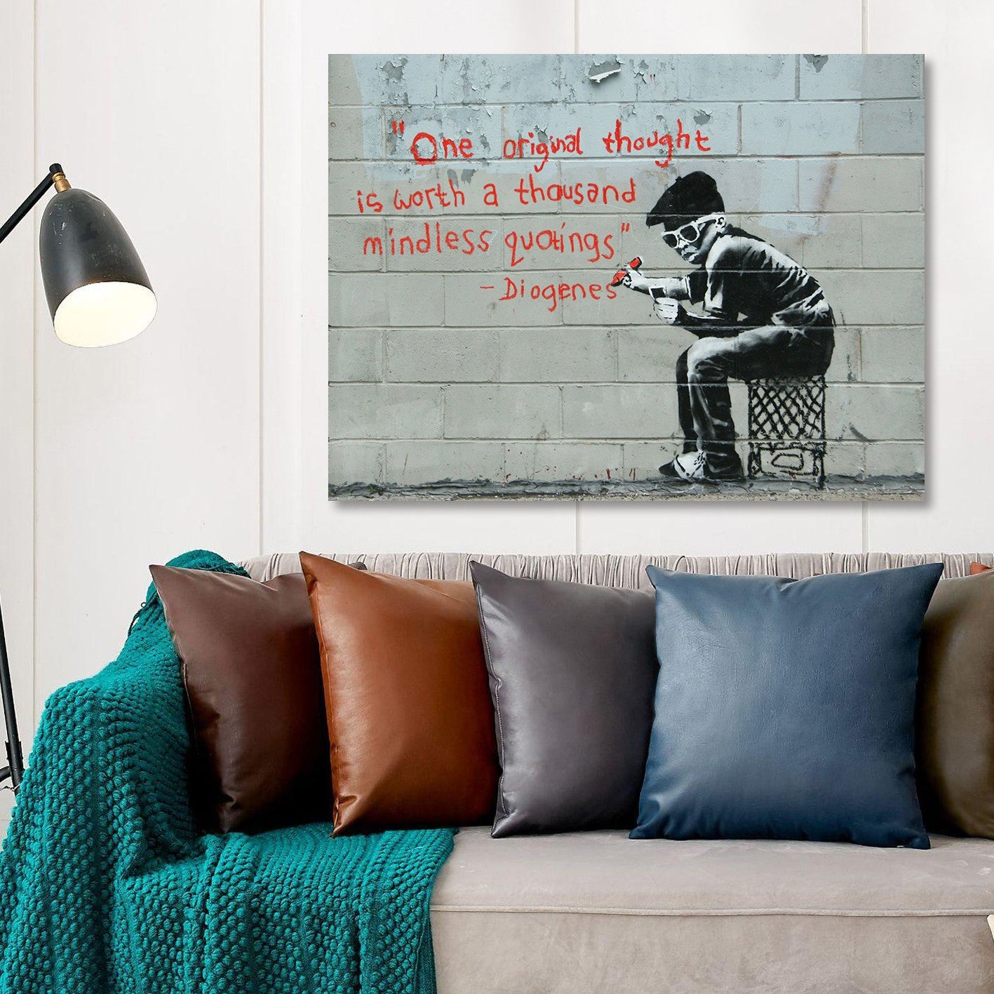 Quadro em Tela 50 x 70 cm Multicolorido – Impressão Digital, Moldura de Madeira | KNV4457_5070