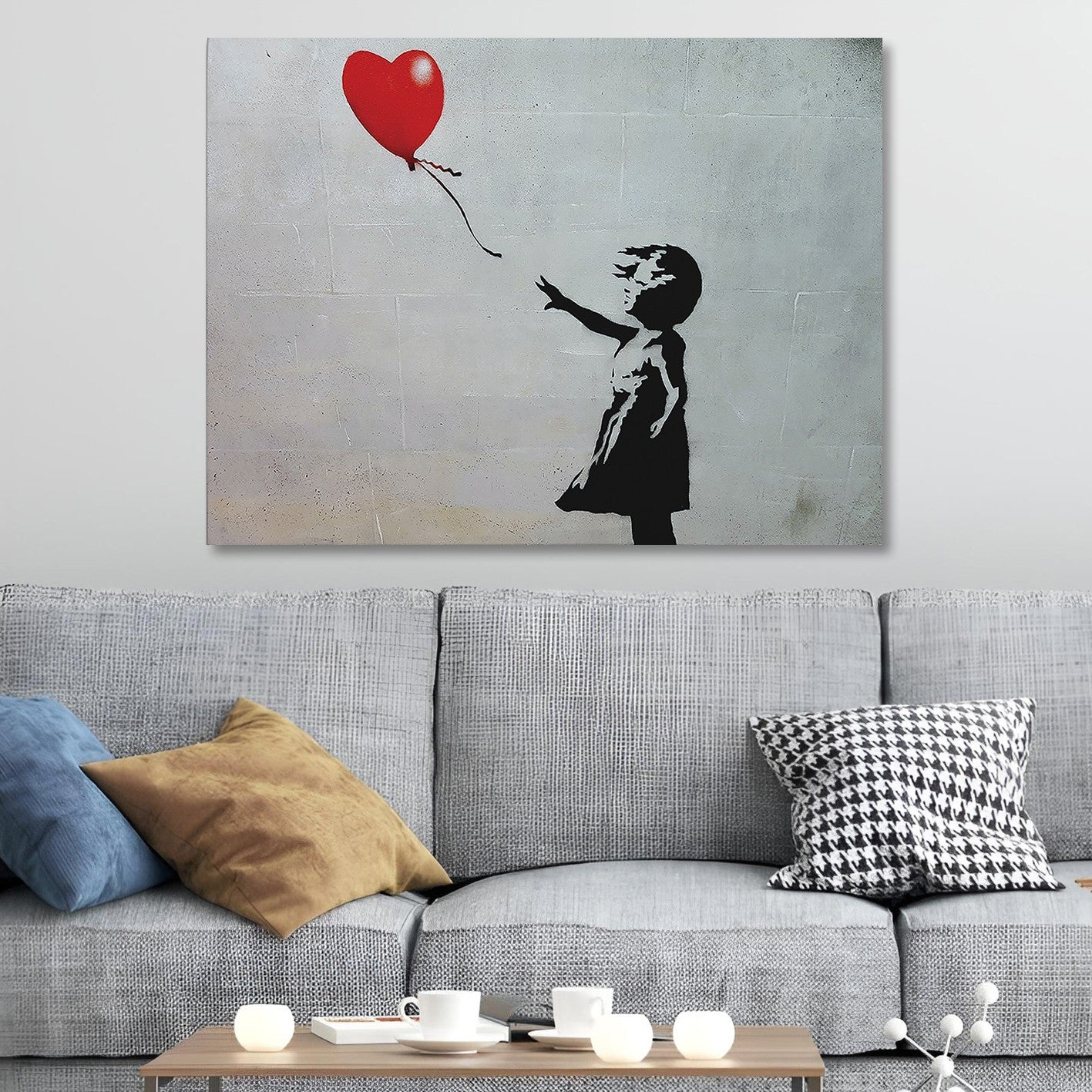 Quadro em Tela 50 x 70 cm — Impressão Digital Multicolor, 100% Canvas com Moldura em Madeira