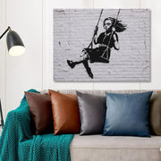 Quadro em Tela Decorativa Multicolor 50 x 70 cm — Impressão Digital em 100% Canvas com Moldura de Madeira