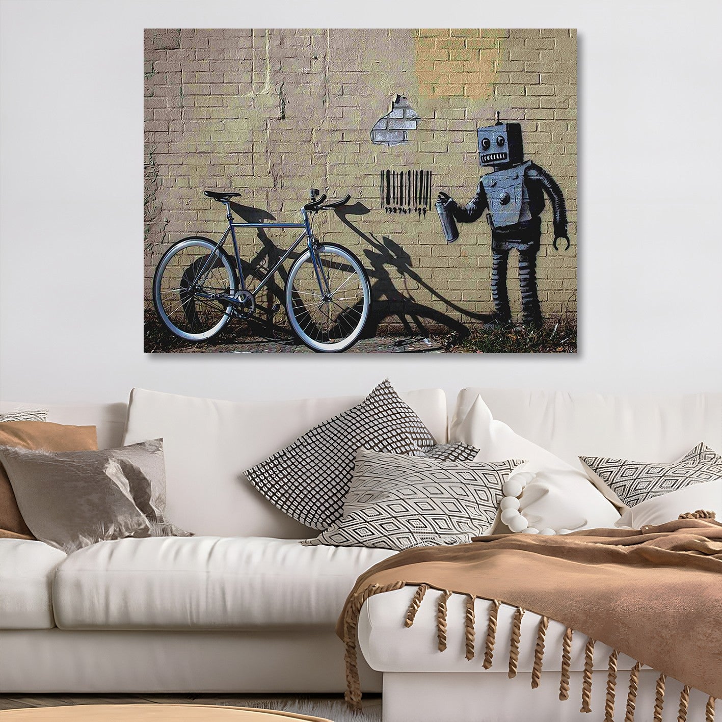 Tela Decorativa 100% Canvas 50x70 cm Multicolor com Moldura de Madeira – Impressão Digital (KNV4466_5070)