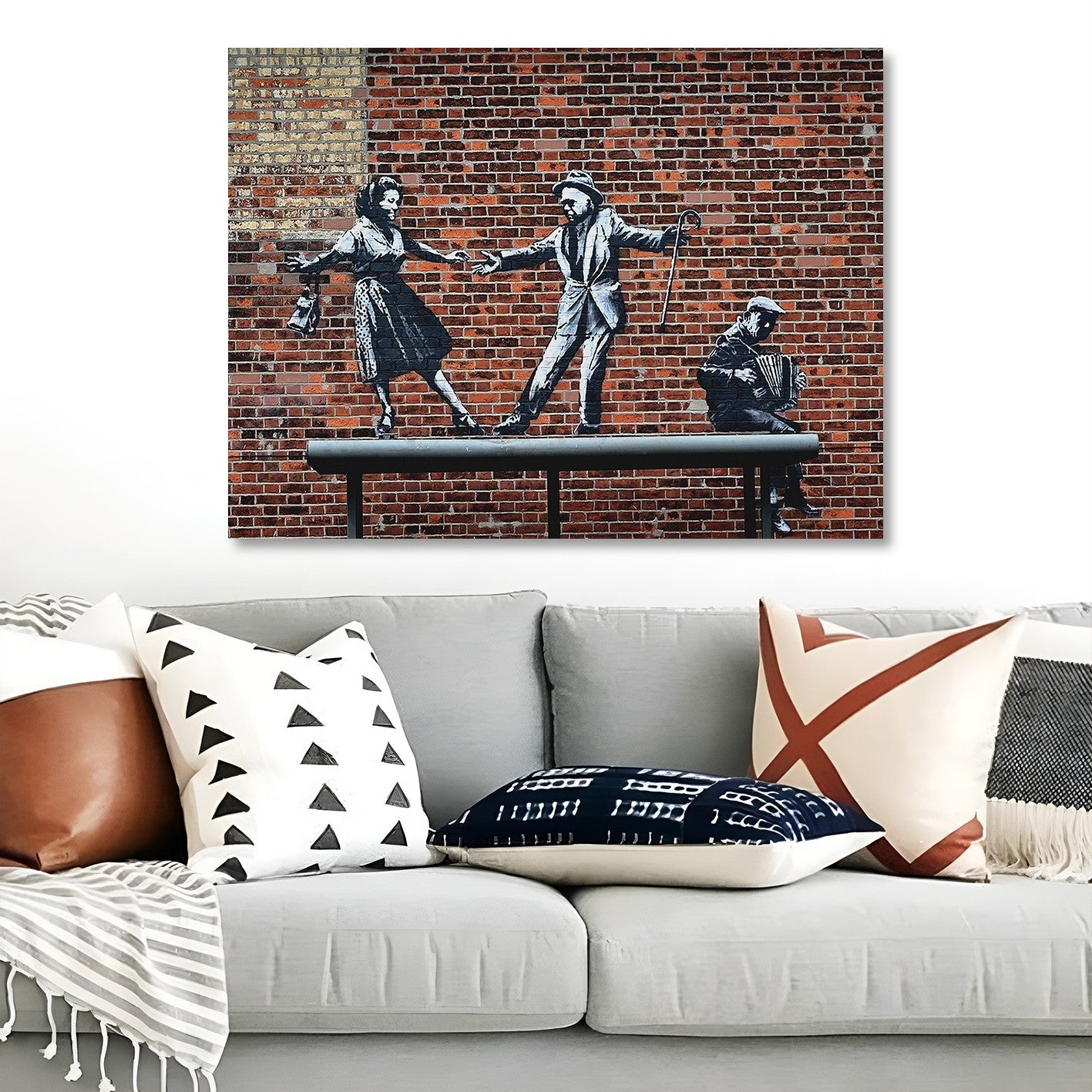 Tela Decorativa em Canvas 50x70 cm Multicolor com Moldura de Madeira – Impressão Digital (KNV4471_5070)