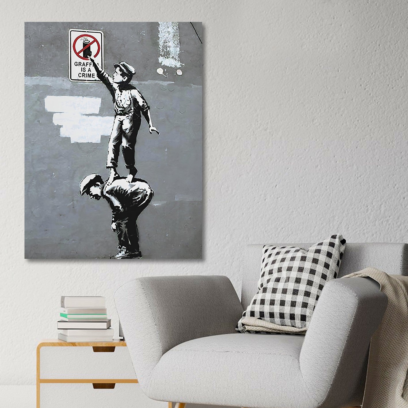 Tela Decorativa em Canvas 50 x 70 cm, Multicolor, Impressão Digital, Moldura de Madeira – KNV4473_5070