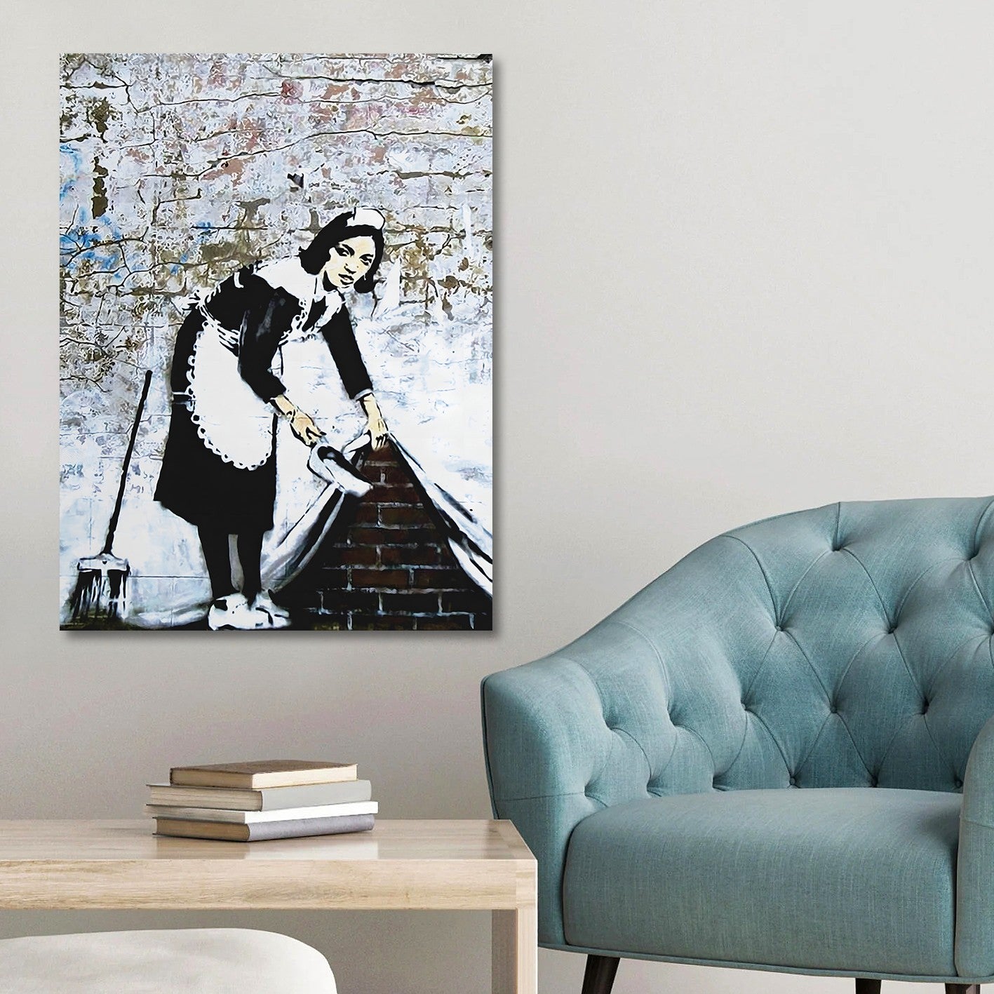 Tela Decorativa Multicolor 50x70 cm em 100% Canvas com Moldura de Madeira – Impressão Digital