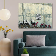 Tela Decorativa Multicolor 50x70 cm — Impressão Digital em Lona 100% com Moldura de Madeira (KNV4478_5070)