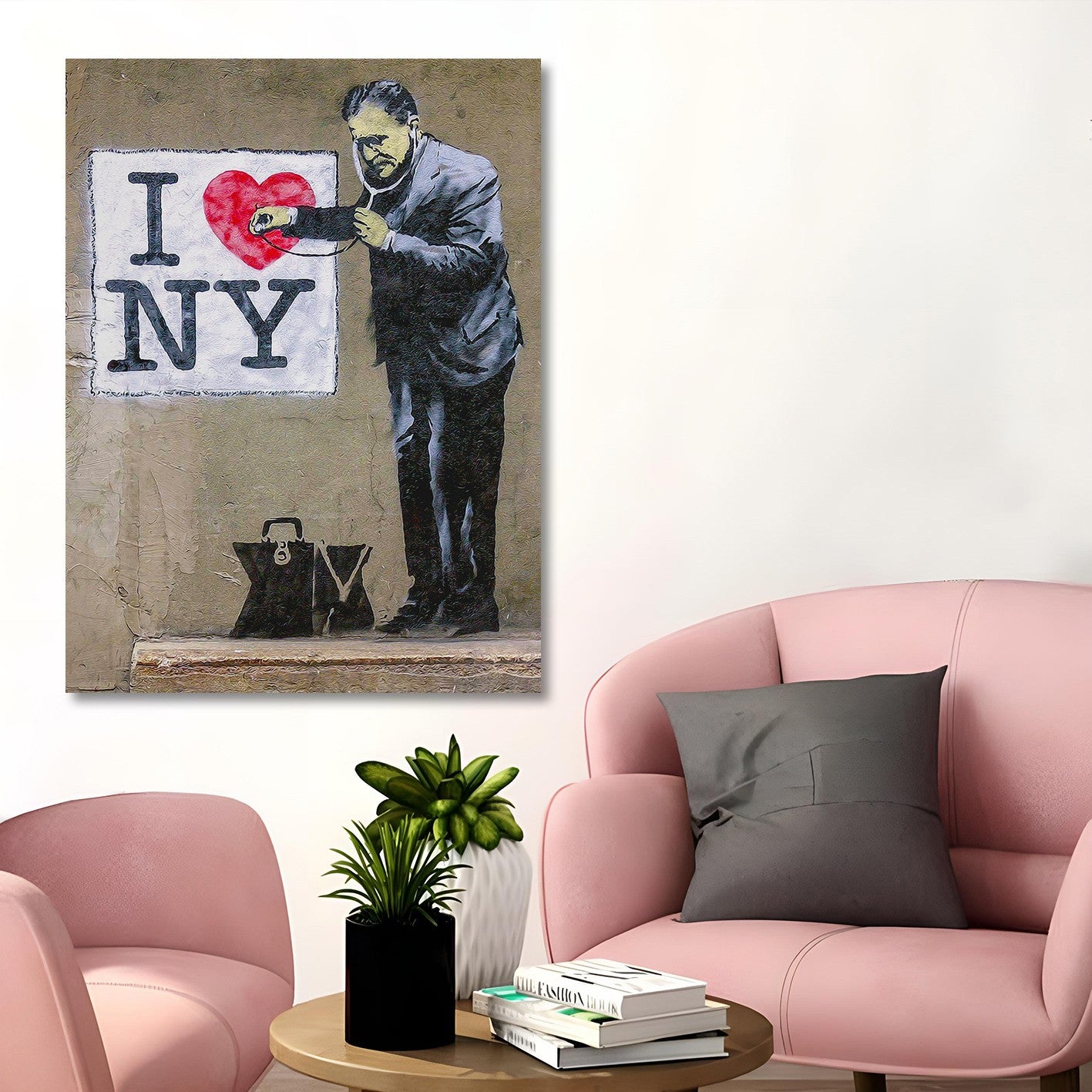 Quadro Decorativo em Tela 50x70 cm Multicolor – Impressão Digital em Canvas 100% com Moldura de Madeira