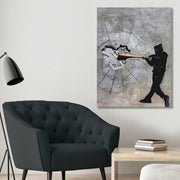 Tela Decorativa Multicolor 50 x 70 cm com Moldura de Madeira — Impressão Digital em 100% Canvas