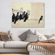 Tela Decorativa Multicolor 50x70 cm com Moldura de Madeira – Impressão Digital em 100% Tela (KNV4483_5070)