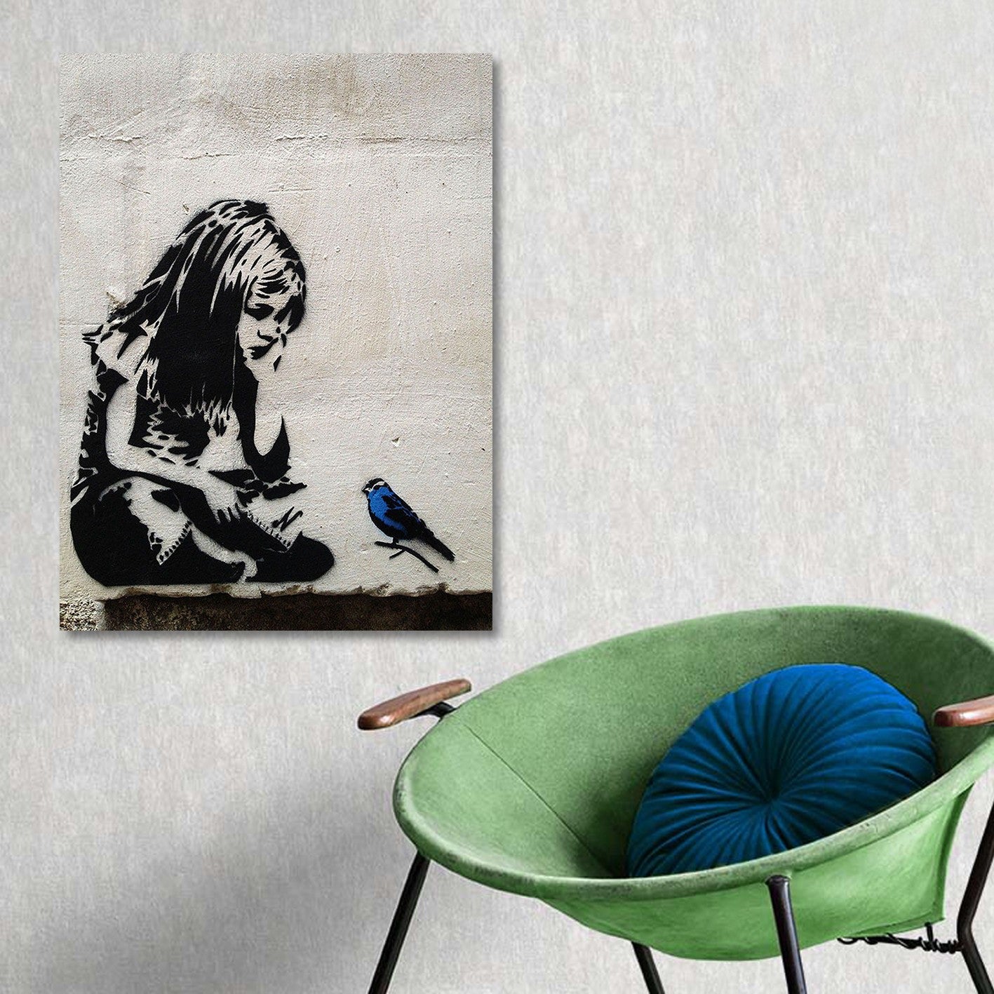 Quadro em Tela Decorativa Multicolor 50x70 cm | 100% Canvas, Impressão Digital, Moldura de Madeira – KNV4485_5070