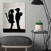 Quadro em Tela 50 x 70 cm Multicolor com Moldura de Madeira – Impressão Digital, 100% Canvas