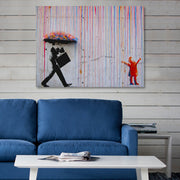 Quadro Decorativo em Tela (Canvas) 50 x 70 cm Multicolor, Impressão Digital, Moldura de Madeira