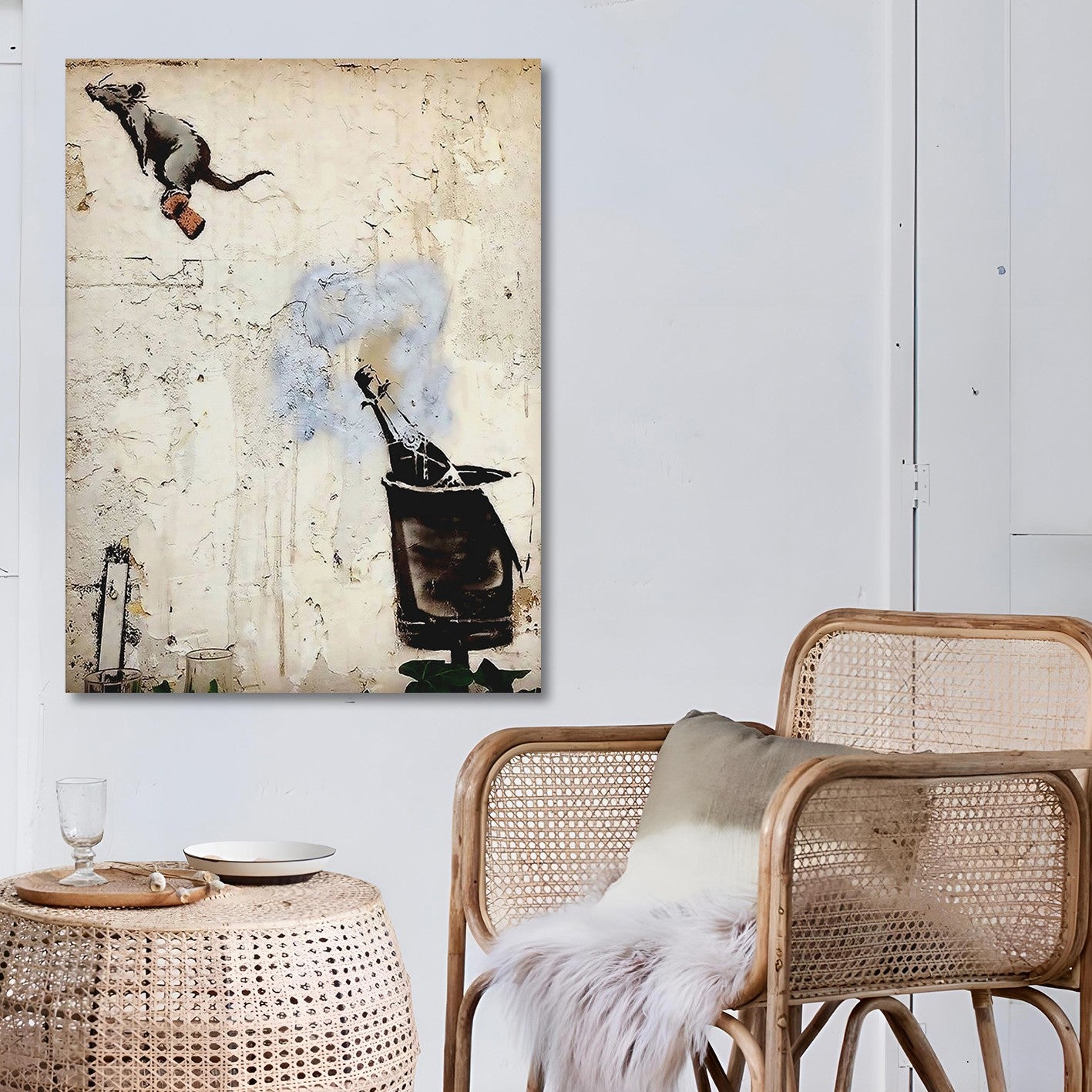 Quadro em Tela Multicolor 50x70 cm — Impressão Digital em 100% Canvas com Moldura de Madeira