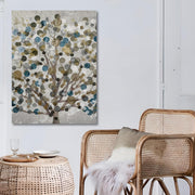 Quadro em Tela Decorativa Multicolor 50 x 70 cm, Impressão Digital, Moldura de Madeira