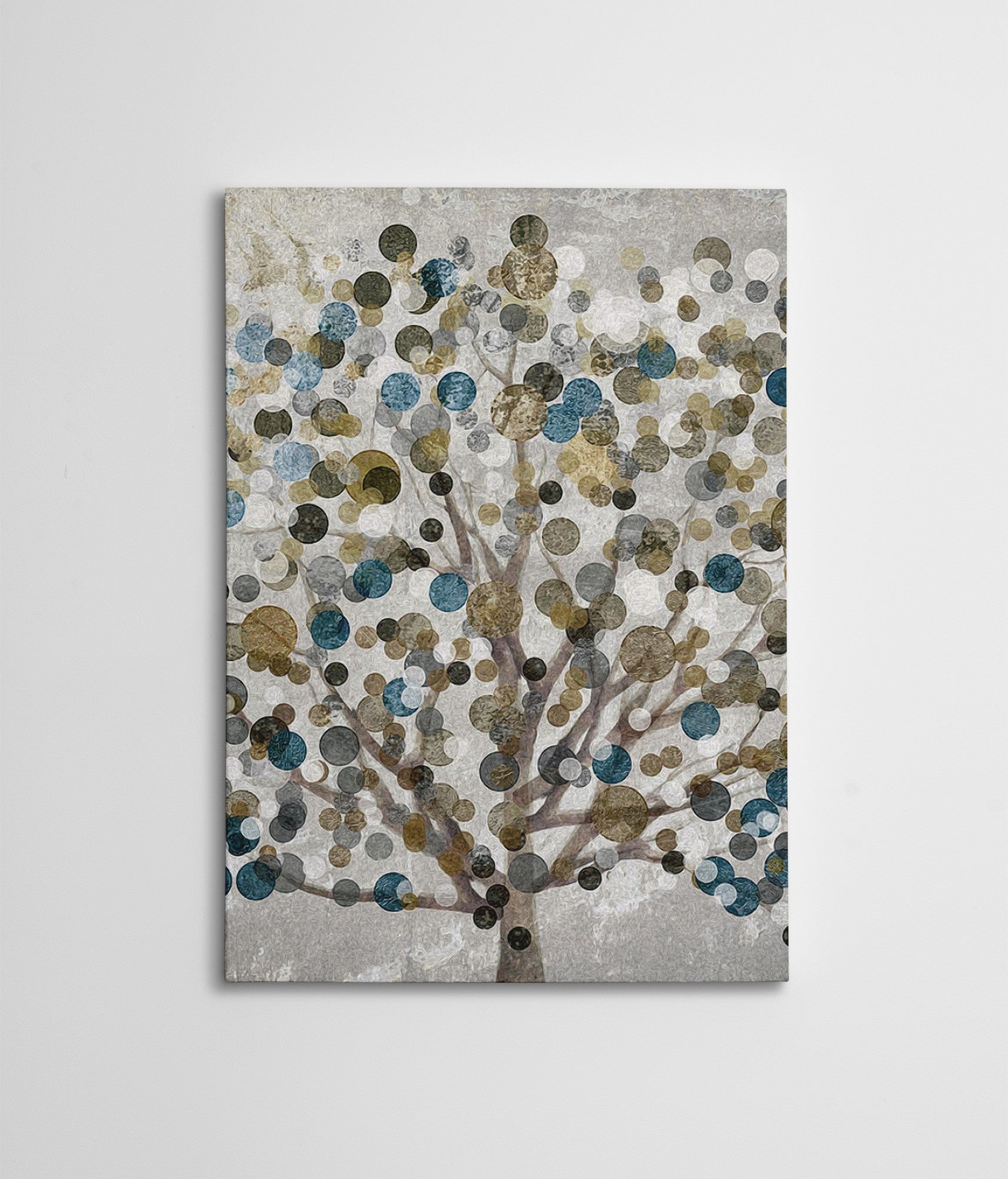 Quadro em Tela Decorativa Multicolor 50 x 70 cm, Impressão Digital, Moldura de Madeira