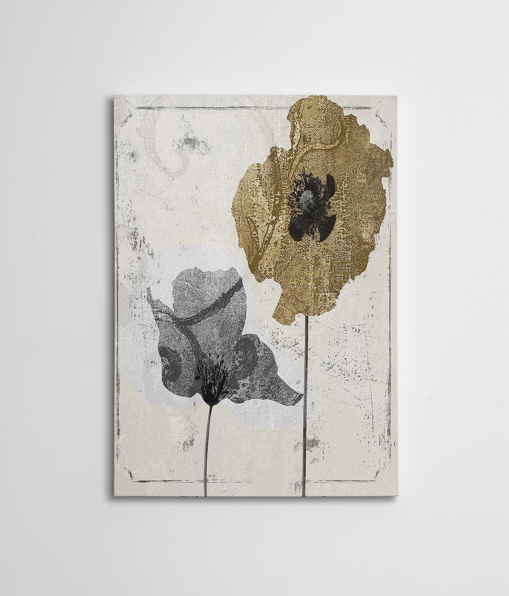 Quadro em Tela Decorativo Multicolor 50x70 cm com Moldura de Madeira - Impressão Digital