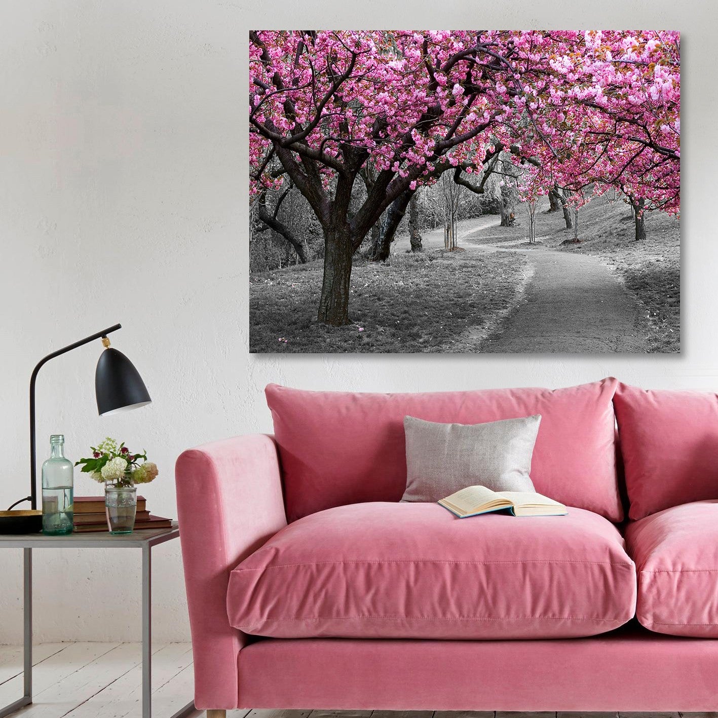 Quadro em Tela Multicolor 50x70 cm com Moldura de Madeira – Impressão Digital, 100% Tela (KNV4501_5070)