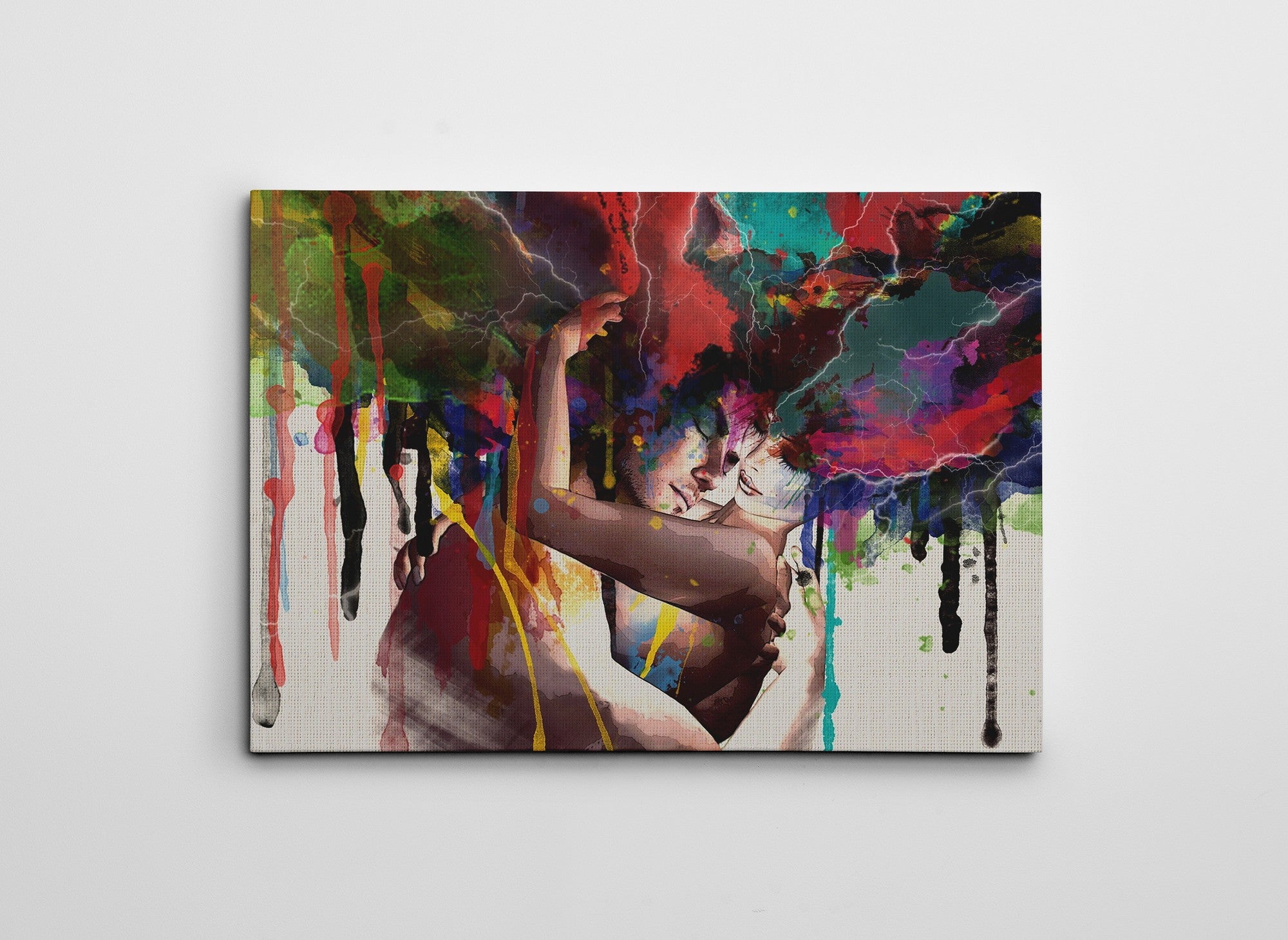 Quadro em Tela Decorativo Multicolor 50 x 70 cm em 100% Canvas com Moldura de Madeira – Impressão Digital