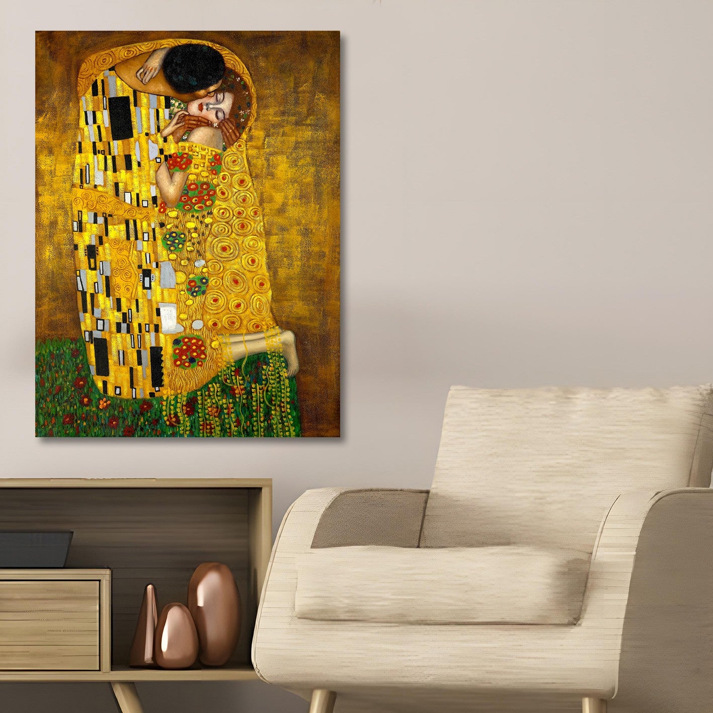 Quadro em Tela 50x70 cm Multicolor – Impressão Digital em 100% Canvas com Moldura de Madeira