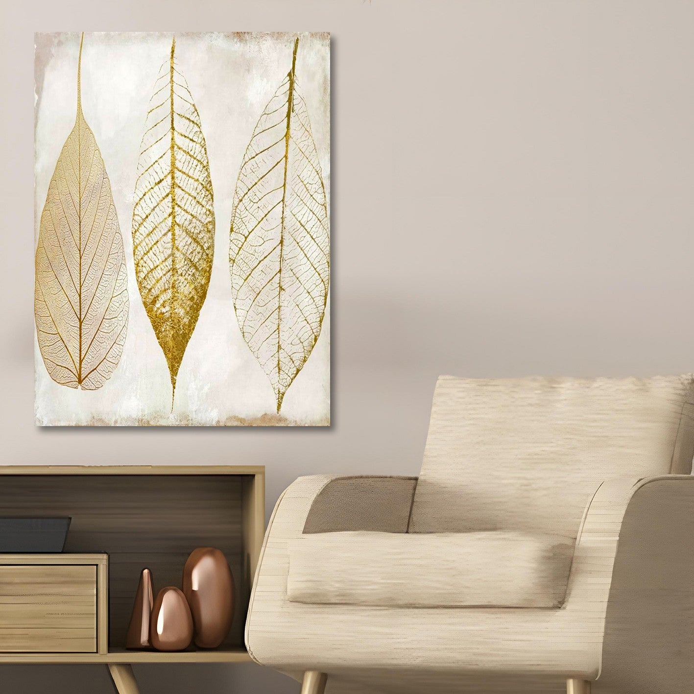 Tela Decorativa Multicolorida 50 x 70 cm – Impressão Digital em Canvas 100% com Moldura de Madeira