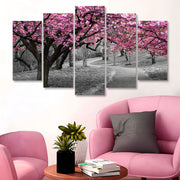 Quadro Decorativo em MDF 5 Peças Multicolor 100x60 cm – Impressão UV, 3 mm