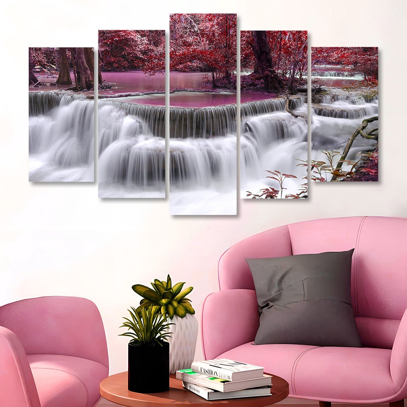 Quadro Decorativo em MDF (Conjunto 5 Peças) Multicolor 100 x 60 cm – Impressão UV, 3 mm