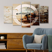 Conjunto de Quadros Decorativos Multicolor em MDF (5 Peças) – Impressão UV, 100 x 60 cm