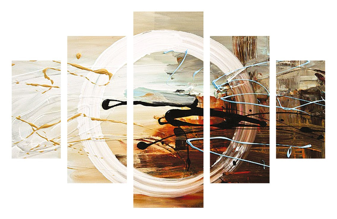 Conjunto de Quadros Decorativos Multicolor em MDF (5 Peças) – Impressão UV, 100 x 60 cm