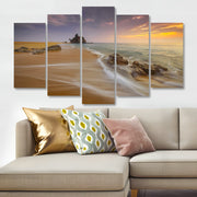 Quadro Decorativo em MDF Multicolor (5 Peças) 100x60 cm – Impressão UV, 3 mm