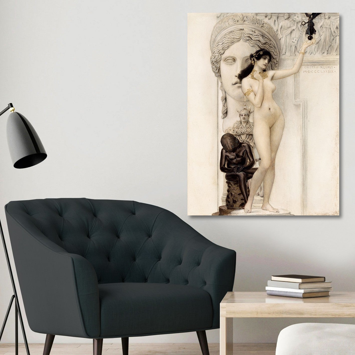 Tela Decorativa 70x100 cm em 100% Canvas com Moldura de Madeira – Impressão Digital Multicolor