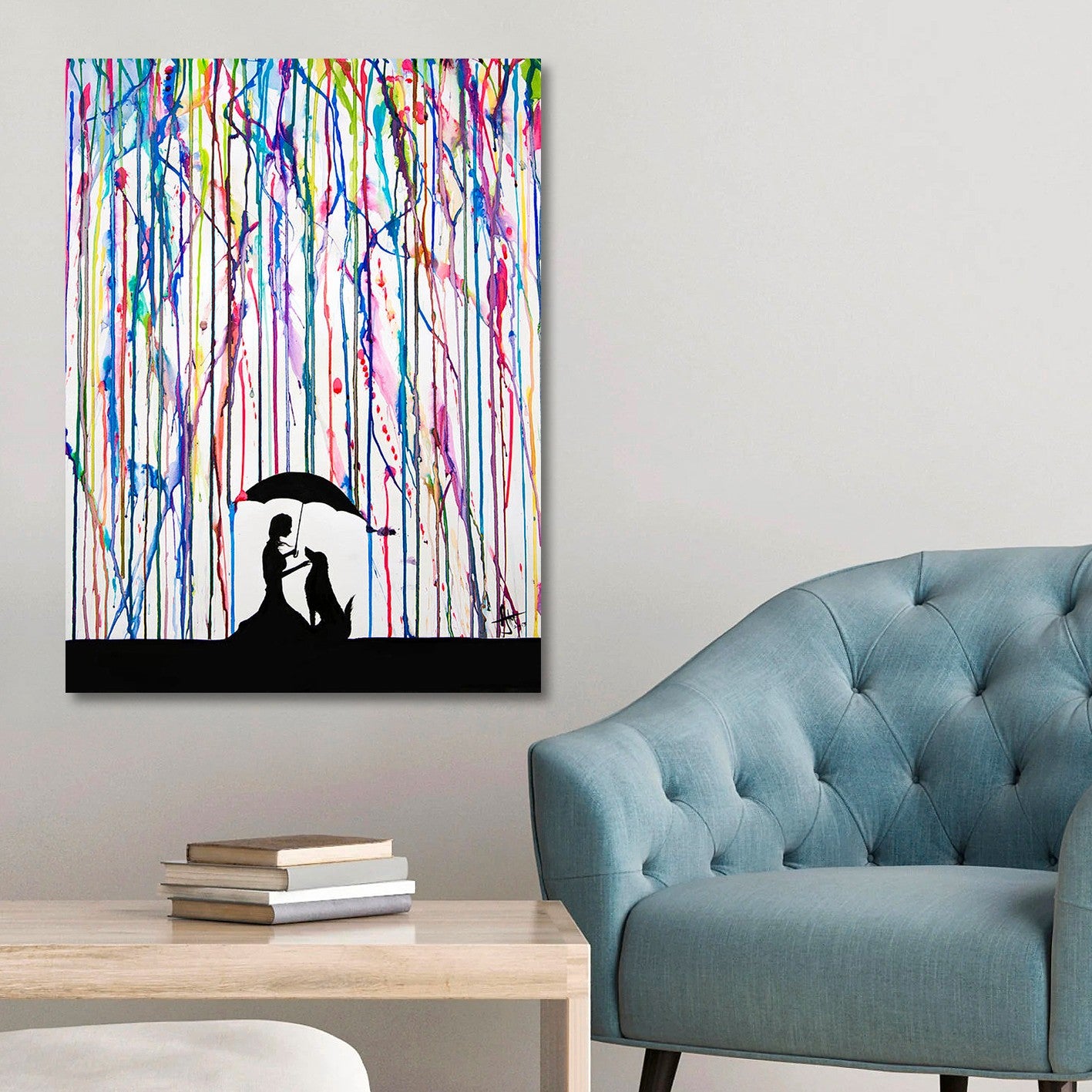 Tela Decorativa Multicolor 70x100 cm com Moldura de Madeira – Impressão Digital | KNV4542_70100