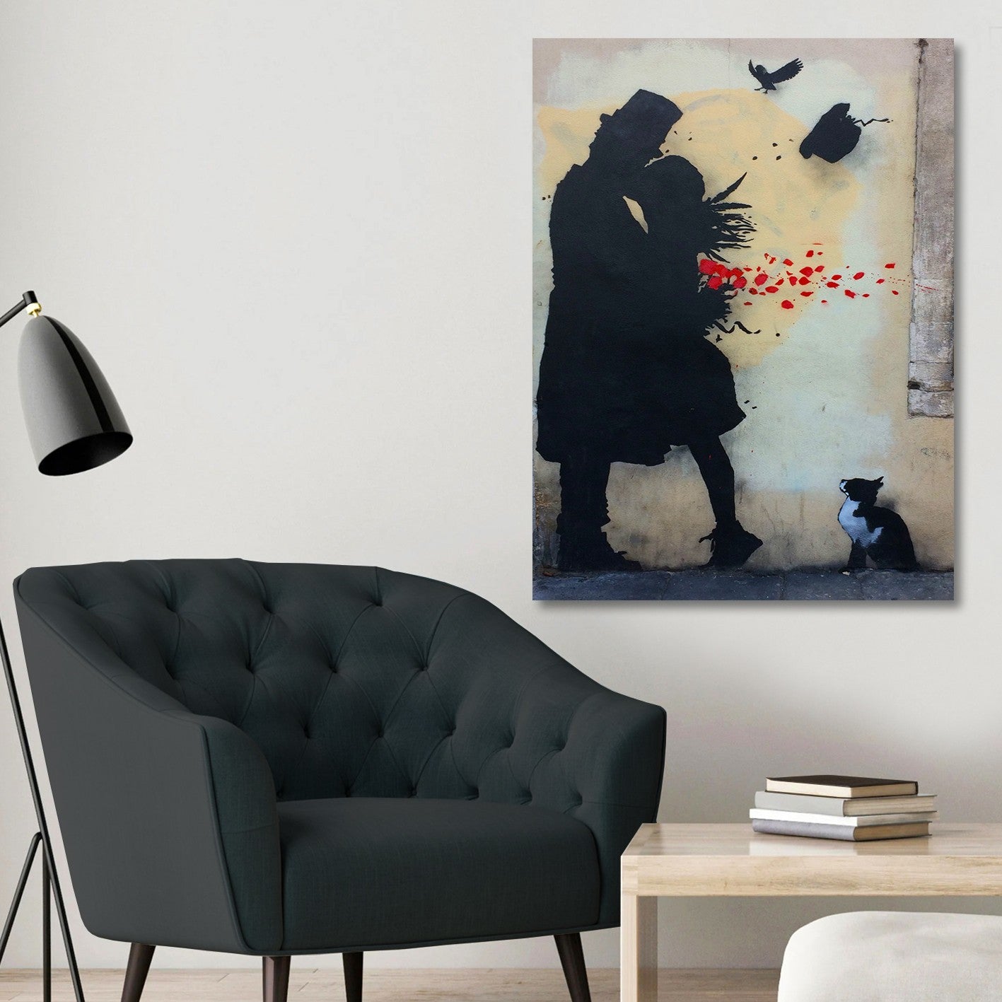 Tela Decorativa em Canvas 100% – Multicolor, 70 x 100 cm, Impressão Digital, Moldura de Madeira (KNV4547_70100)