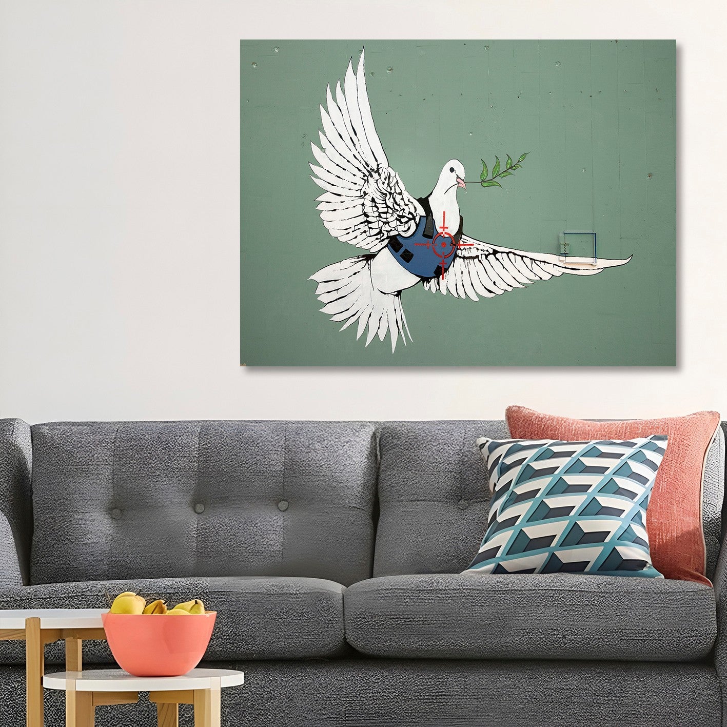 Quadro Decorativo em Tela Multicolor 70x100 cm – Impressão Digital 100% Canvas com Moldura de Madeira