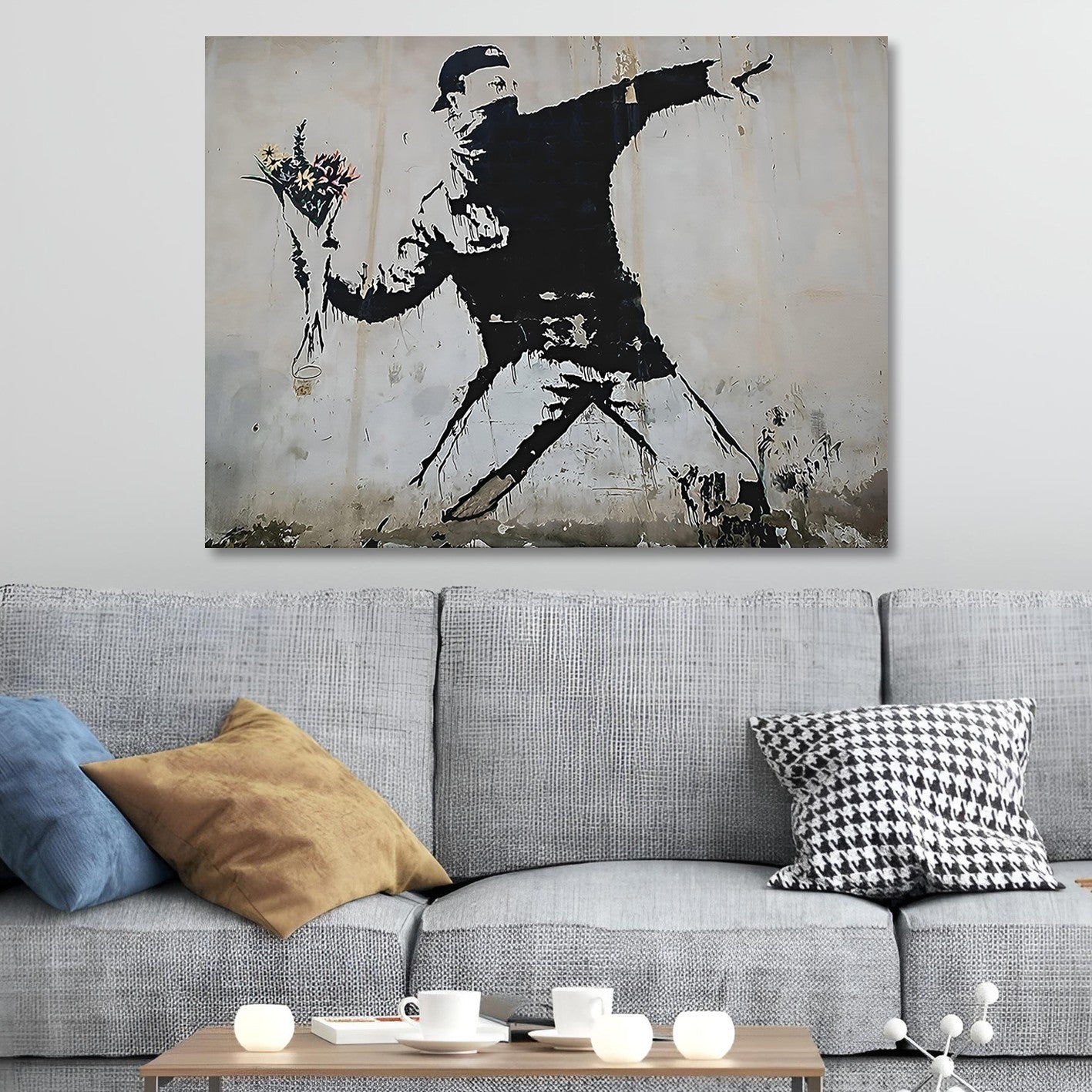 Quadro em Tela Multicolor 70 x 100 cm - Impressão Digital em 100% Canvas com Moldura de Madeira