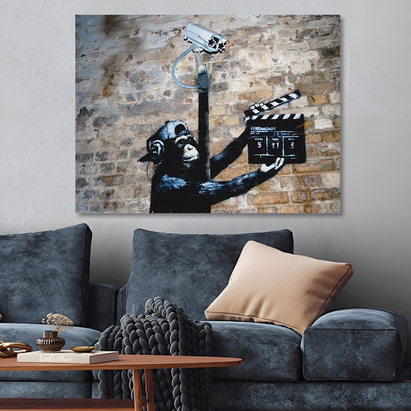 Tela Decorativa 100% Canvas 70 x 100 cm Multicolorido com Moldura de Madeira – Impressão Digital (KNV4561_70100)