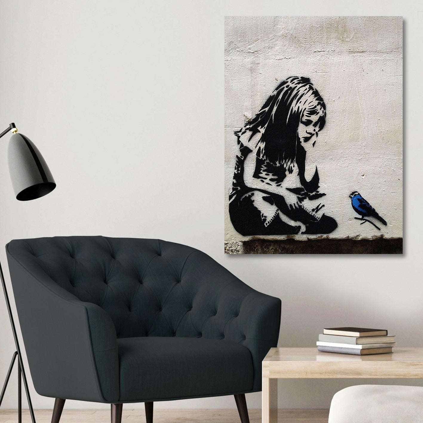 Tela Decorativa em Canvas 70 x 100 cm com Impressão Digital e Moldura de Madeira – Multicolor (KNV4564_70100)