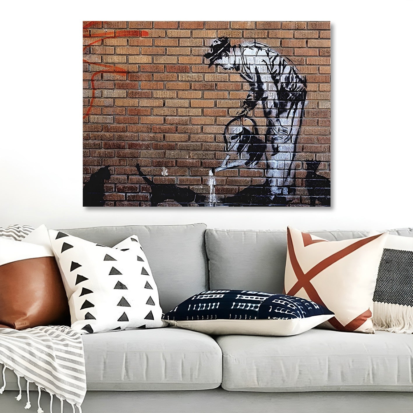 Quadro Decorativo em Tela 70x100 cm Multicolor com Moldura de Madeira – Impressão Digital 100% Canvas (KNV4565_70100)